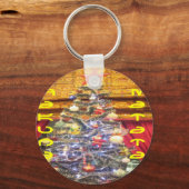 Hakuna Matata Merry Kerstmis en een gelukkig nieuw Sleutelhanger (Voorkant)