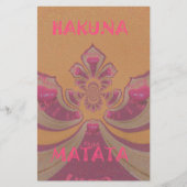 Hakuna Matata Merry-kerstontwerp Briefpapier (Voorkant)