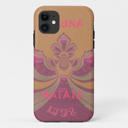 Hakuna Matata Merry-kerstontwerp Case-Mate iPhone Case (Achterkant)