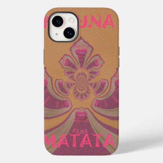 Hakuna Matata Merry-kerstontwerp Case-Mate iPhone Case (Achterkant)