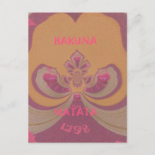 Hakuna Matata Merry-kerstontwerp Feestdagenkaart (Voorkant)