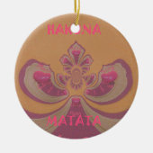 Hakuna Matata Merry-kerstontwerp Keramisch Ornament (Voorkant)