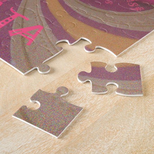 Hakuna Matata Merry-kerstontwerp Legpuzzel (Zijkant)