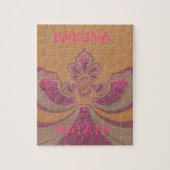 Hakuna Matata Merry-kerstontwerp Legpuzzel (Verticaal)