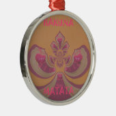 Hakuna Matata Merry-kerstontwerp Metalen Ornament (Rechts)