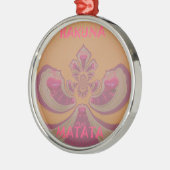 Hakuna Matata Merry-kerstontwerp Metalen Ornament (Links)