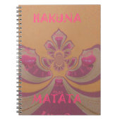 Hakuna Matata Merry-kerstontwerp Notitieboek (Voorkant)