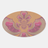 Hakuna Matata Merry-kerstontwerp Ovale Sticker (Voorkant)