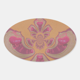 Hakuna Matata Merry-kerstontwerp Ovale Sticker