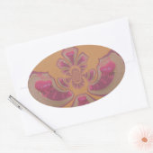 Hakuna Matata Merry-kerstontwerp Ovale Sticker (Envelop)