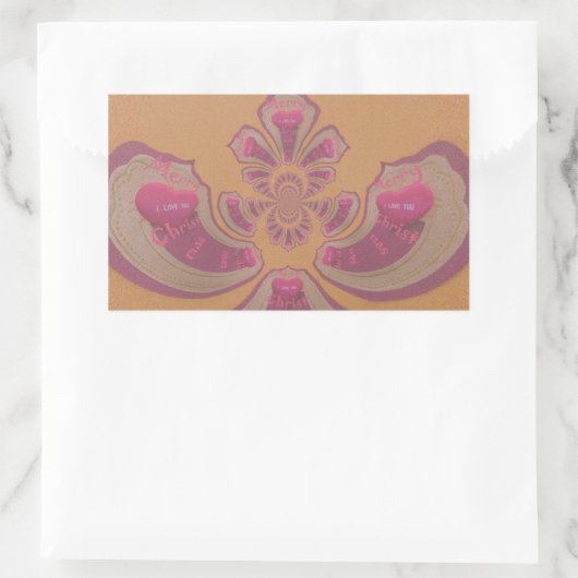 Hakuna Matata Merry-kerstontwerp Rechthoekige Sticker (Tas)