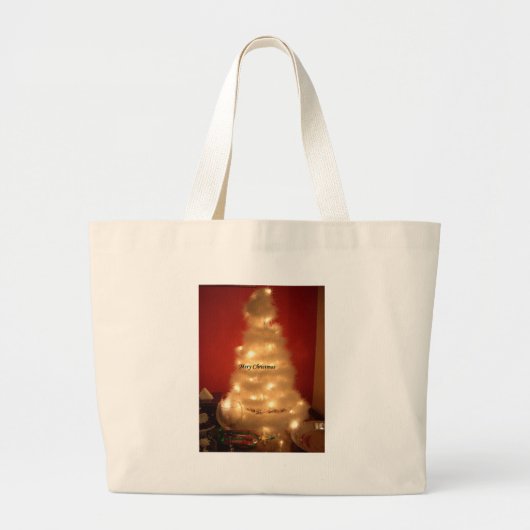 Hakuna Matata Merry Kerstwhite Grote Tote Bag (Voorkant)