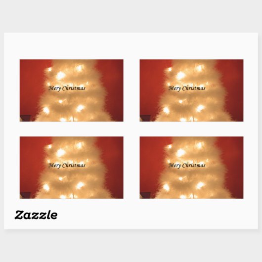 Hakuna Matata Merry Kerstwhite Rechthoekige Sticker (Vel)