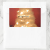 Hakuna Matata Merry Kerstwhite Rechthoekige Sticker (Tas)