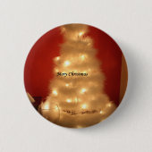Hakuna Matata Merry Kerstwhite Ronde Button 5,7 Cm (Voorkant)