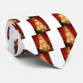 Hakuna Matata Merry Kerstwhite Stropdas (Opgerold)