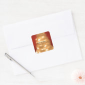 Hakuna Matata Merry Kerstwhite Vierkante Sticker (Envelop)