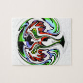 Hakuna Matata met Abstracte Draaikolk en Verlopen Legpuzzel (Horizontaal)