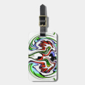 Hakuna Matata met Abstracte werveling en gradiënte Bagagelabel (Voorkant verticaal)