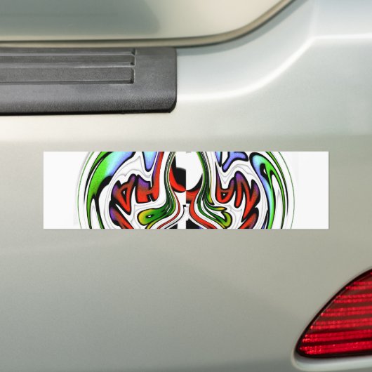 Hakuna Matata met Abstracte werveling en gradiënte Bumpersticker (Op auto)