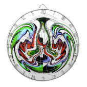 Hakuna Matata met Abstracte werveling en gradiënte Dartbord (Voorkant)