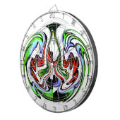 Hakuna Matata met Abstracte werveling en gradiënte Dartbord (Voorkant Rechts)