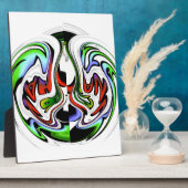 Hakuna Matata met Abstracte werveling en gradiënte Fotoplaat (Zijkant)