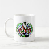 Hakuna Matata met Abstracte werveling en gradiënte Koffiemok (Links)