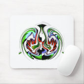 Hakuna Matata met Abstracte werveling en gradiënte Muismat (Met muis)