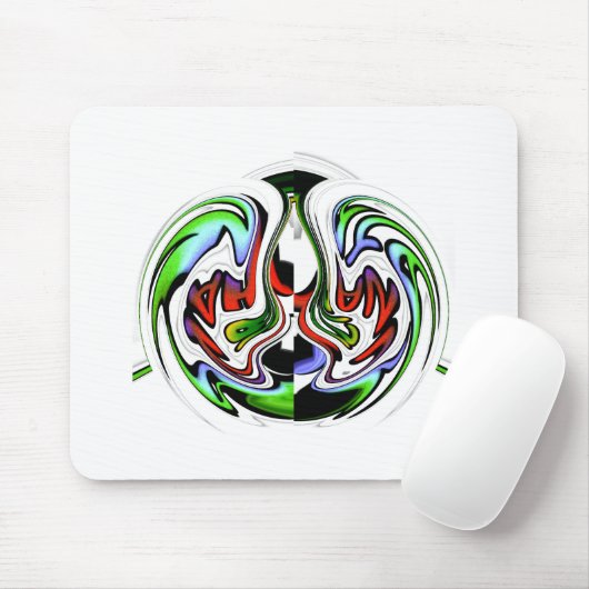 Hakuna Matata met Abstracte werveling en gradiënte Muismat (Met muis)