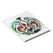 Hakuna Matata met Abstracte werveling en gradiënte Notitieblok (Schuin)