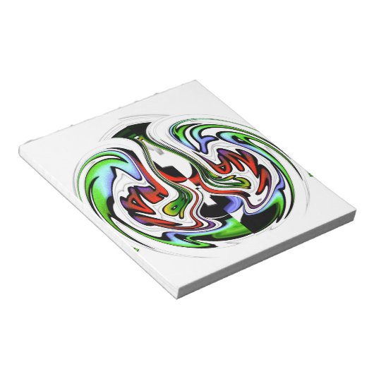 Hakuna Matata met Abstracte werveling en gradiënte Notitieblok (Schuin)