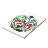 Hakuna Matata met Abstracte werveling en gradiënte Notitieblok (Linkerzijde)