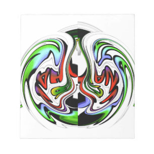 Hakuna Matata met Abstracte werveling en gradiënte Notitieblok