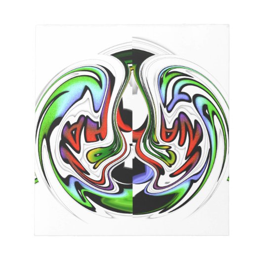 Hakuna Matata met Abstracte werveling en gradiënte Notitieblok (Voorkant)