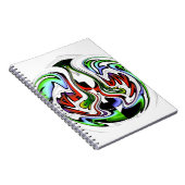 Hakuna Matata met Abstracte werveling en gradiënte Notitieboek (Rechterzijde)