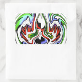 Hakuna Matata met Abstracte werveling en gradiënte Rechthoekige Sticker (Tas)