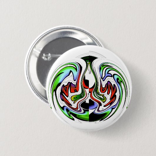 Hakuna Matata met Abstracte werveling en gradiënte Ronde Button 5,7 Cm (Voorkant /achterkant)