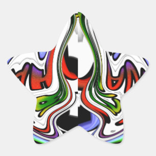 Hakuna Matata met Abstracte werveling en gradiënte Ster Sticker