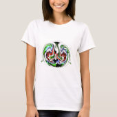 Hakuna Matata met Abstracte werveling en gradiënte T-shirt (Voorkant)