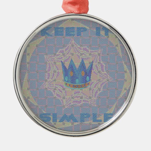 Hakuna matata metalen ornament (Voorkant)