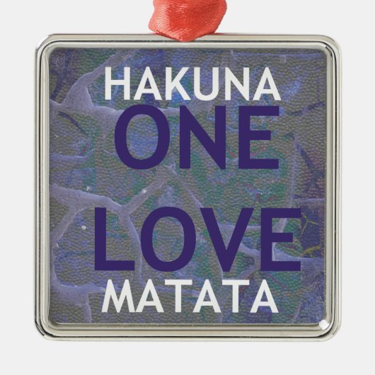 HAKUNA MATATA METALEN ORNAMENT (Voorkant)