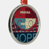 Hakuna matata metalen ornament (Rechts)
