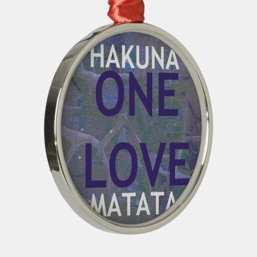 HAKUNA MATATA METALEN ORNAMENT (Rechts)