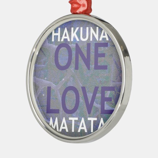 HAKUNA MATATA METALEN ORNAMENT (Links)
