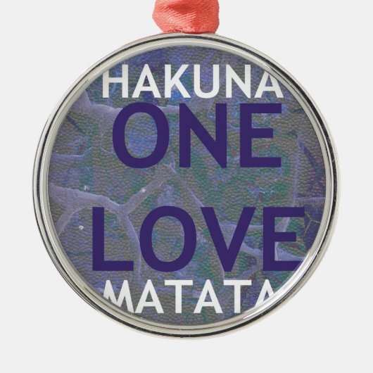 HAKUNA MATATA METALEN ORNAMENT (Voorkant)