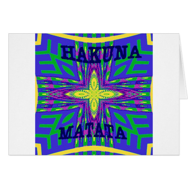 Hakuna matata Mombasa Kanga (Voorkant Horizontaal)