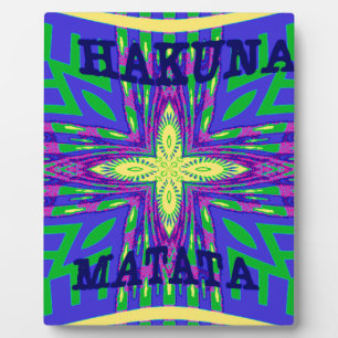 Hakuna matata Mombasa Kanga Fotoplaat