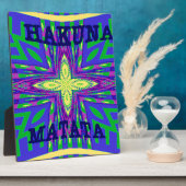 Hakuna matata Mombasa Kanga Fotoplaat (Zijkant)