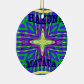 Hakuna matata Mombasa Kanga Keramisch Ornament (Rechts)